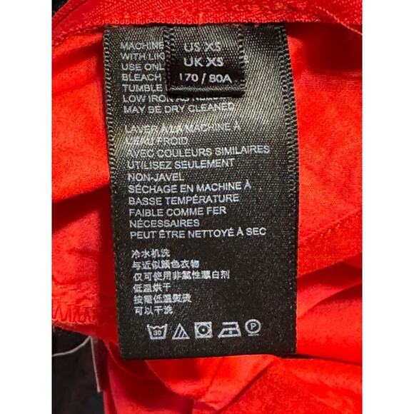 Urban Outfitters Shirt Women's Size XS NWT Strappy Back Puff Sleeve Red - Picture 11 of 14